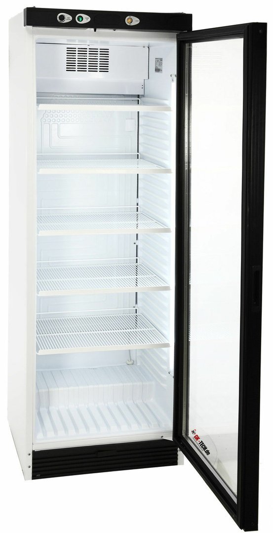 Glastürkühlschrank mit vertikale LED, Glastür-Kühlschrank mit Schloss KBS Gastrotechnik 375 GU 60131