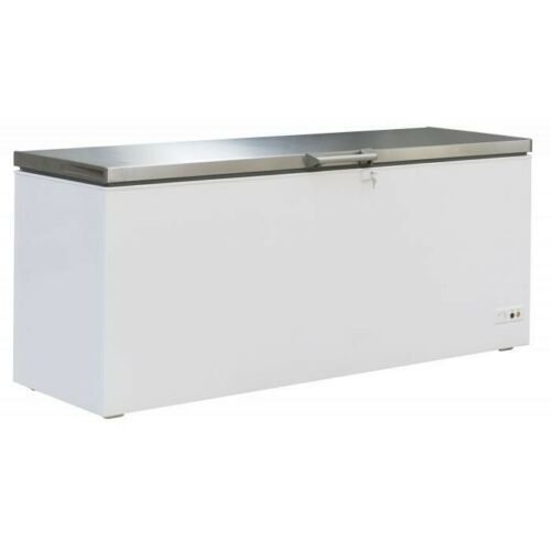 Tiefkühltruhe umschaltbar zu einer Kühltruhe Kühlschrank weiß Truhe mit Edelstahldeckel 7151.1125