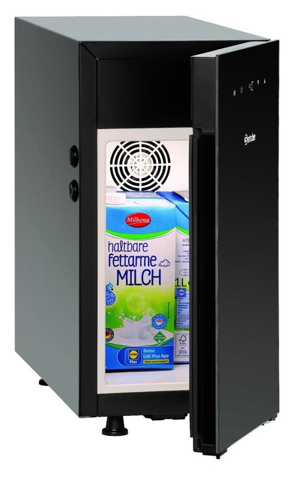 Bartscher sparsamer Milchkühlschrank schwarz acht 8 Liter zwei Schlauchöffnungen 190082 KV8,1L neu