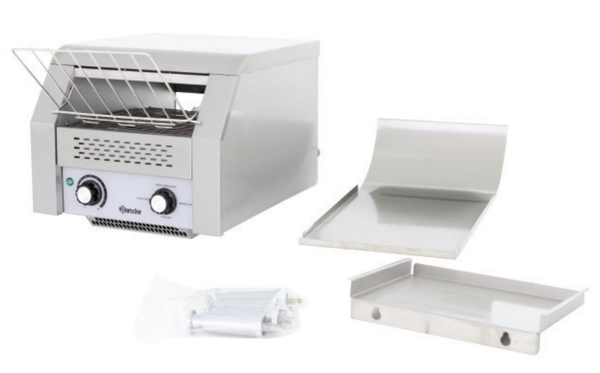 Bartscher Durchlauftoaster Kettentoaster Toaster Edelstahl für 150 Toastscheiben DLT150-1 A100205